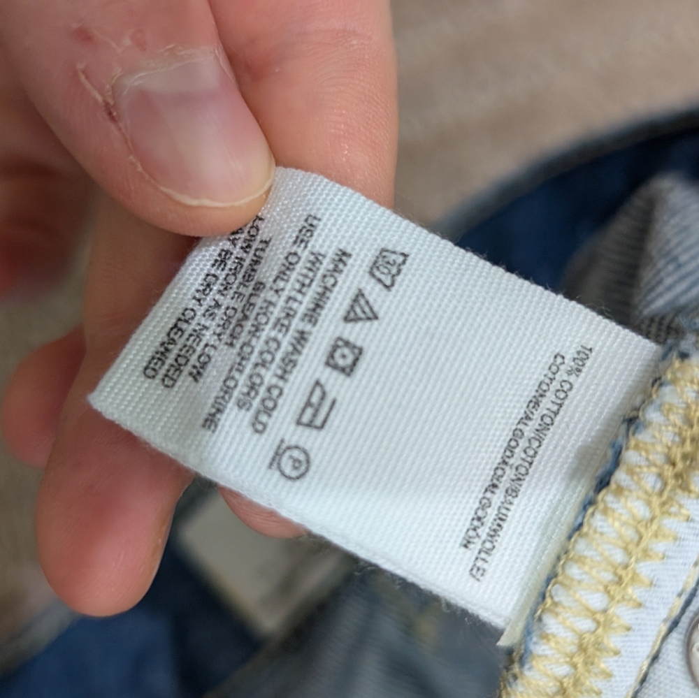 We The Free Mid Rise Straight Leg Distressed Jeans In Sequoia Blue - Picture 8 of 8